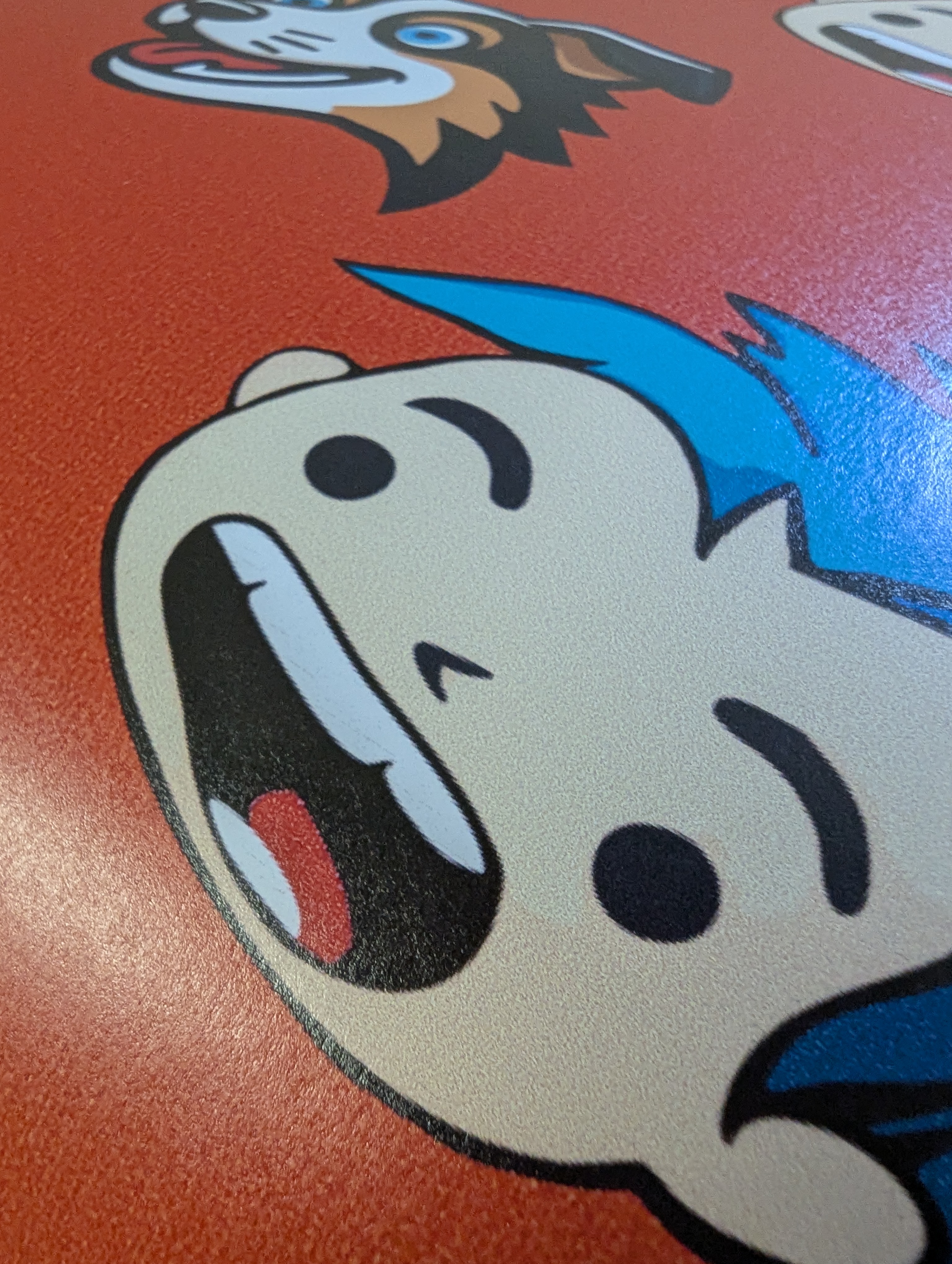 Giftwrap production close-up